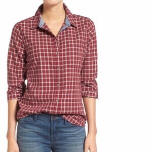 VGUC Treasure & Bond plaid shirt